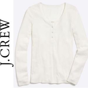 Women’s JCrew Waffle Henley Long Sleeve